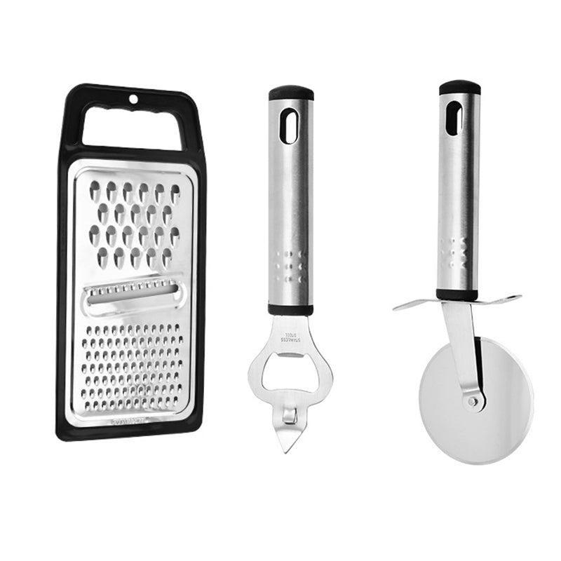 17PCS Cooking Utensil Plastic Kitchen Tool Utensil Cutlery Set Cooking Spatula Spoon Can Opener Peeler Whisk