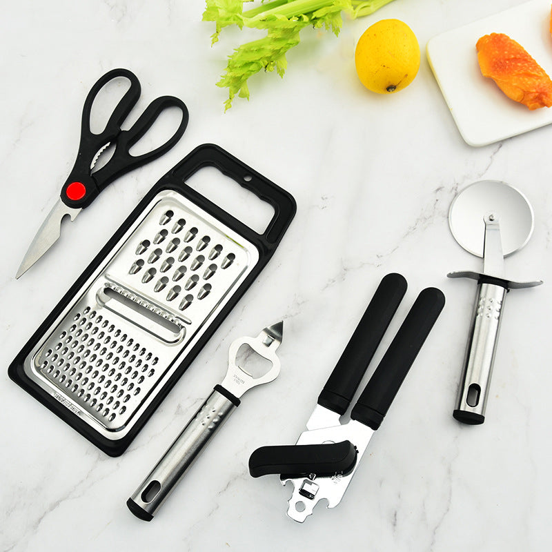 17PCS Cooking Utensil Plastic Kitchen Tool Utensil Cutlery Set Cooking Spatula Spoon Can Opener Peeler Whisk
