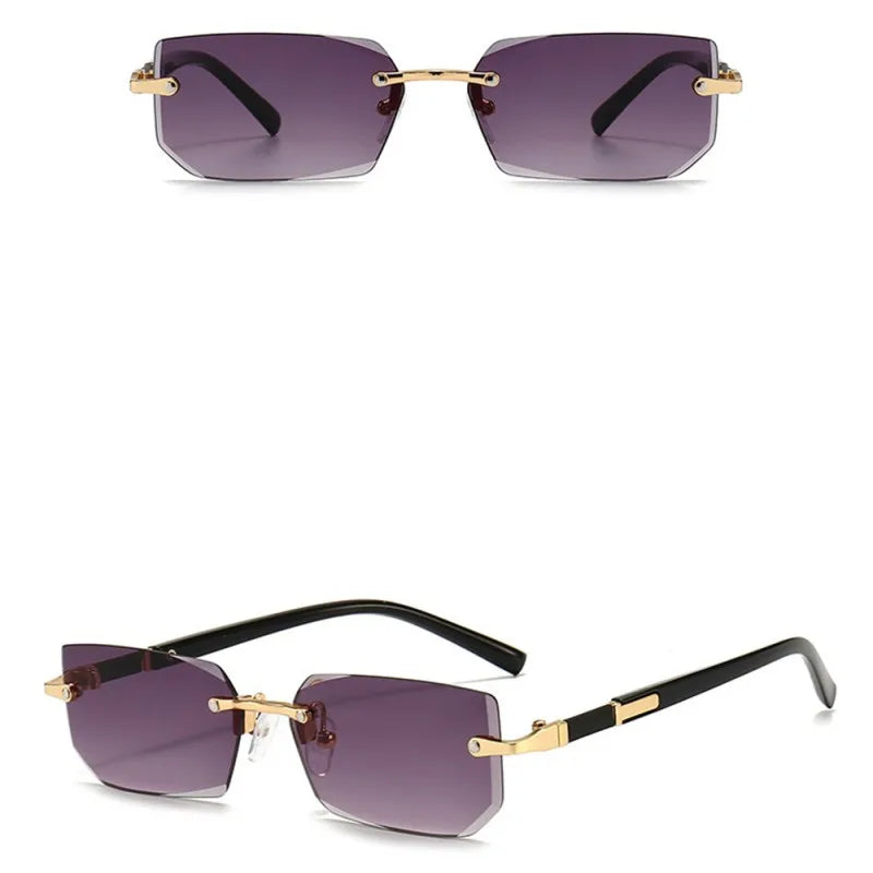 Goggles Rimless Sun Glasses Designer Shades Luxury Brand Eyewear For Beach Summer Fashion Travel