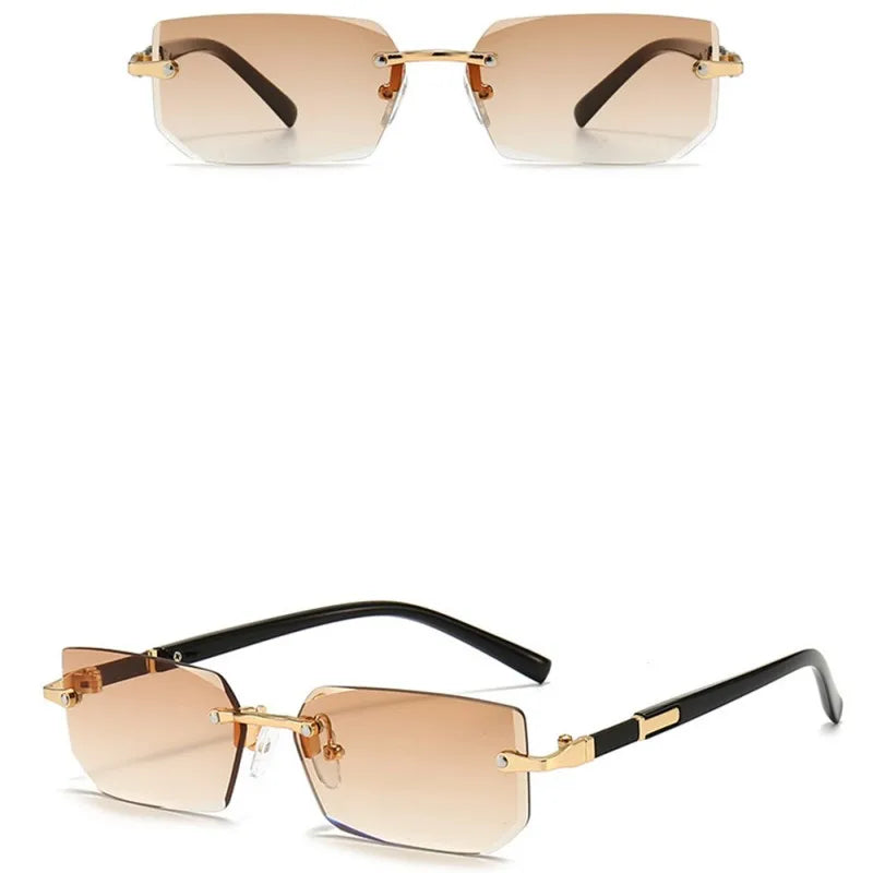 Goggles Rimless Sun Glasses Designer Shades Luxury Brand Eyewear For Beach Summer Fashion Travel