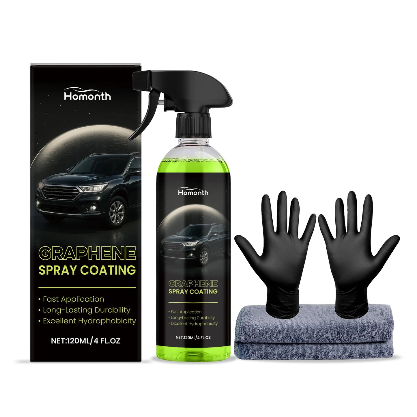 Car Graphene Ceramic Nano Spray Hydrophobic Layer Polishing Anti-fouling Cleaning Paint Coating Agent Auto Protection Accessorie