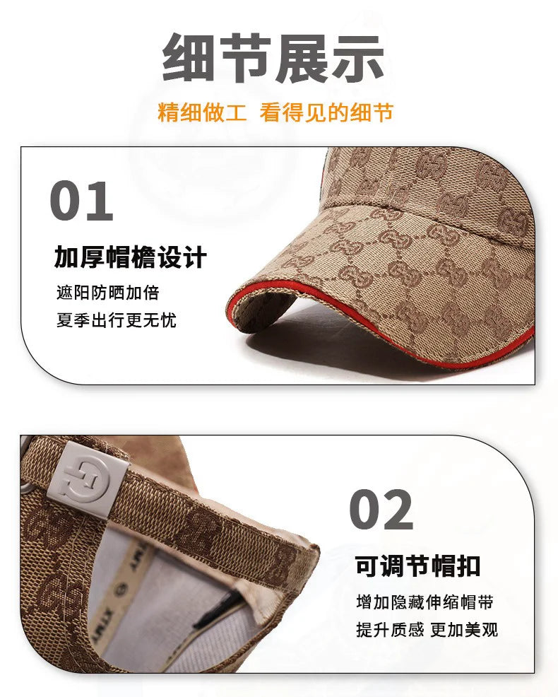 Fashionable Outdoor Unisex Baseball Cap Summer Autumn New Style Versatile Hat Sun Protection Embroidery woman cap  Men's Cap