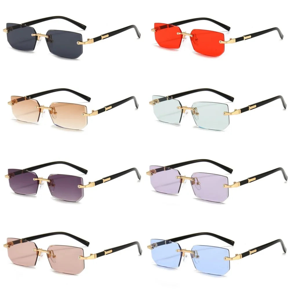 Goggles Rimless Sun Glasses Designer Shades Luxury Brand Eyewear For Beach Summer Fashion Travel