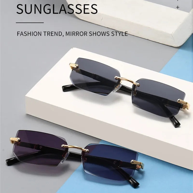 Goggles Rimless Sun Glasses Designer Shades Luxury Brand Eyewear For Beach Summer Fashion Travel